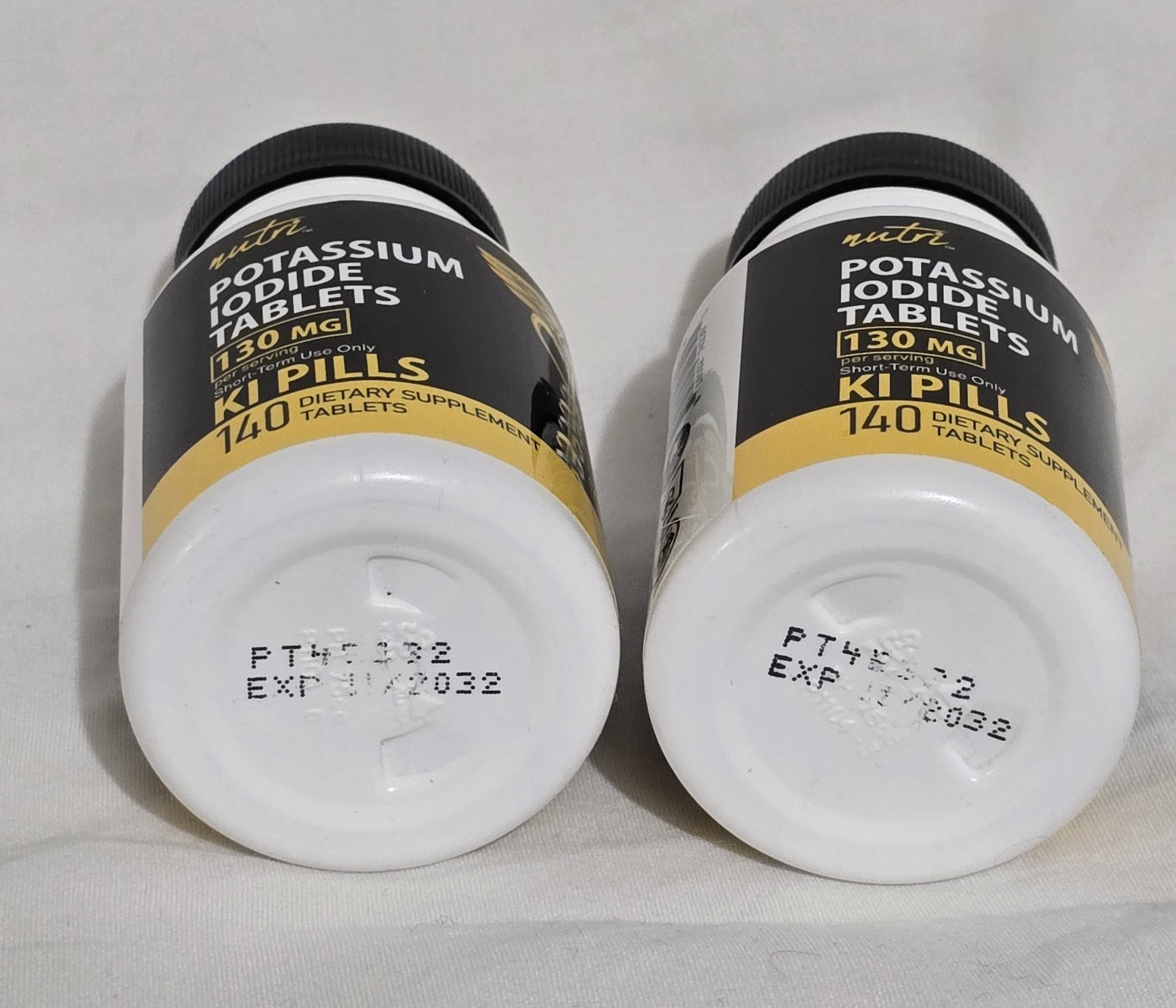 Potassium + Iodide Tablets Radiation 130 mg (2 Pack) – (280 Tablets) EXP 2032
