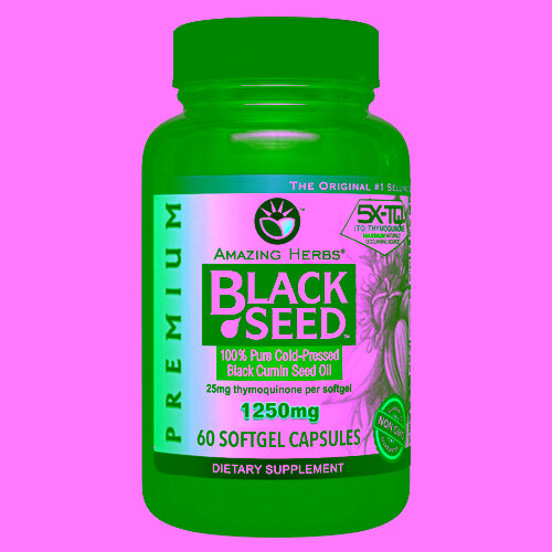 Black Seed Black Cumin Seed Oil 1250 mg 60 Caps