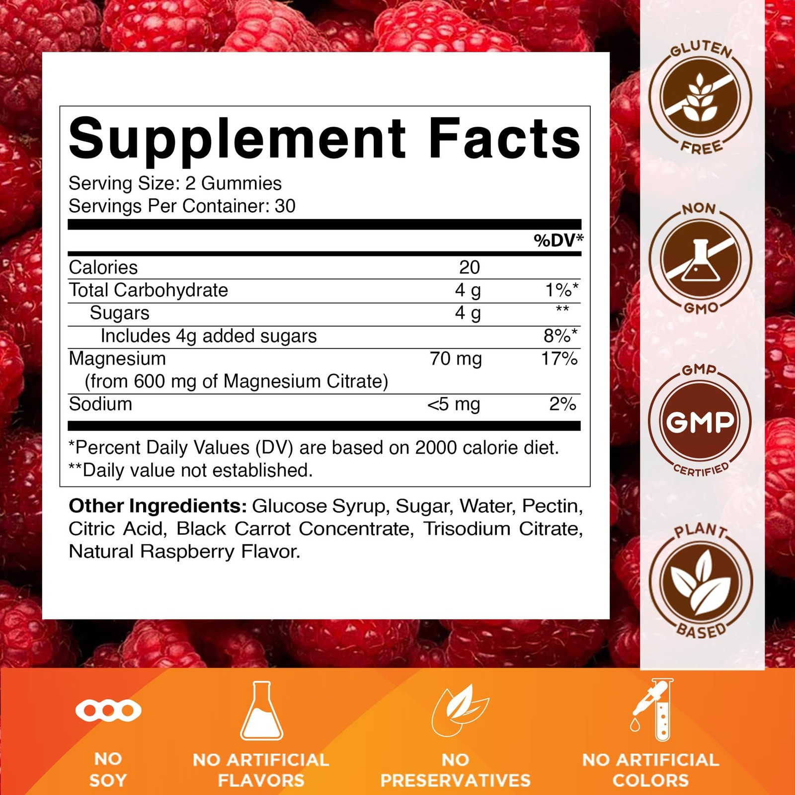 Vitamatic Magnesium Gummies 600mg per Serving – 60 Vegan 60 Count (Pack of 3)