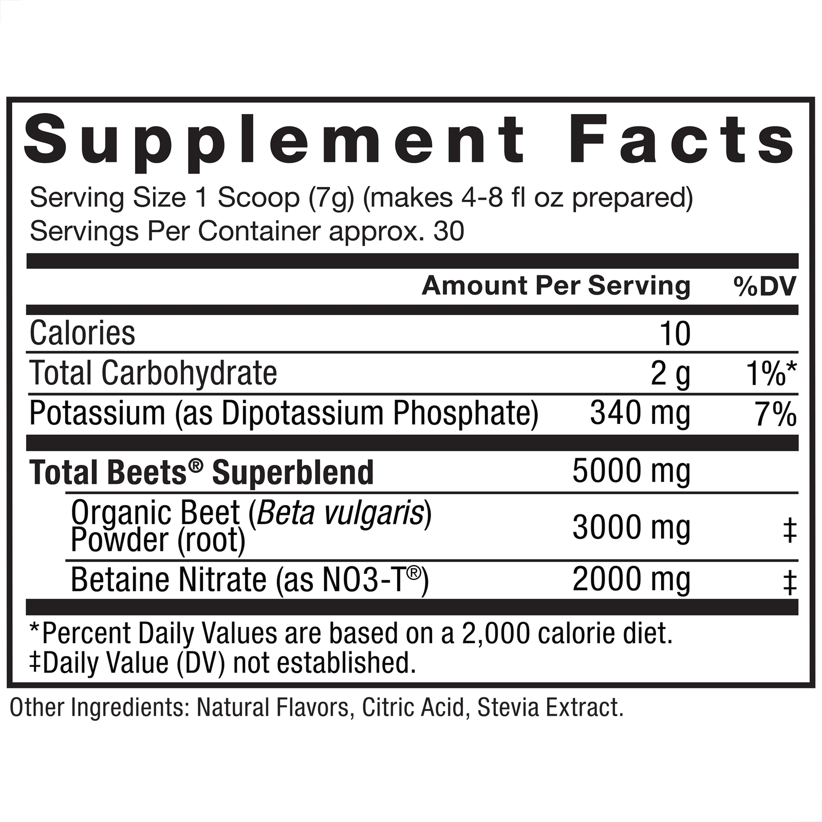 Force Factor Total Beets Circulation Superfood Beet Root Powder Nitric Oxide