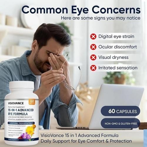 VisioVance 15 In 1 Advanced Eye Formula – Neurobella Eye Formula With All 3