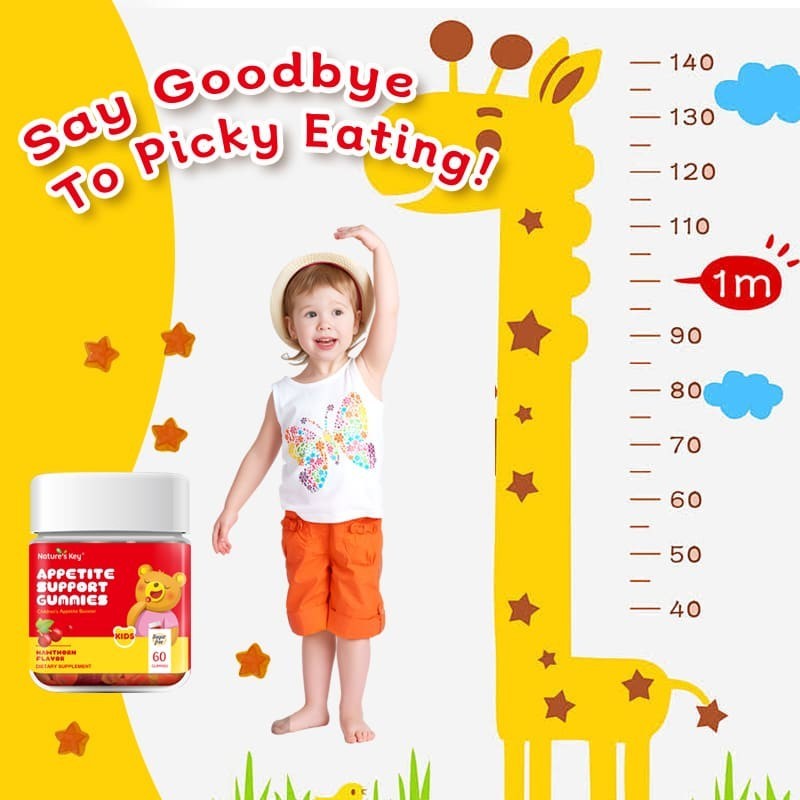 Appetite Booster Gummies Sugar Free 60 Count, Suitable for All Ages 60Ct