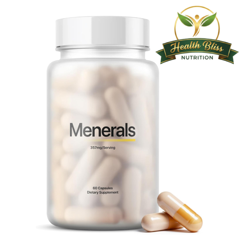 Menerals Men’s Multivitamin with Fulvic Acid – Energy & Vitality – 60 Caps
