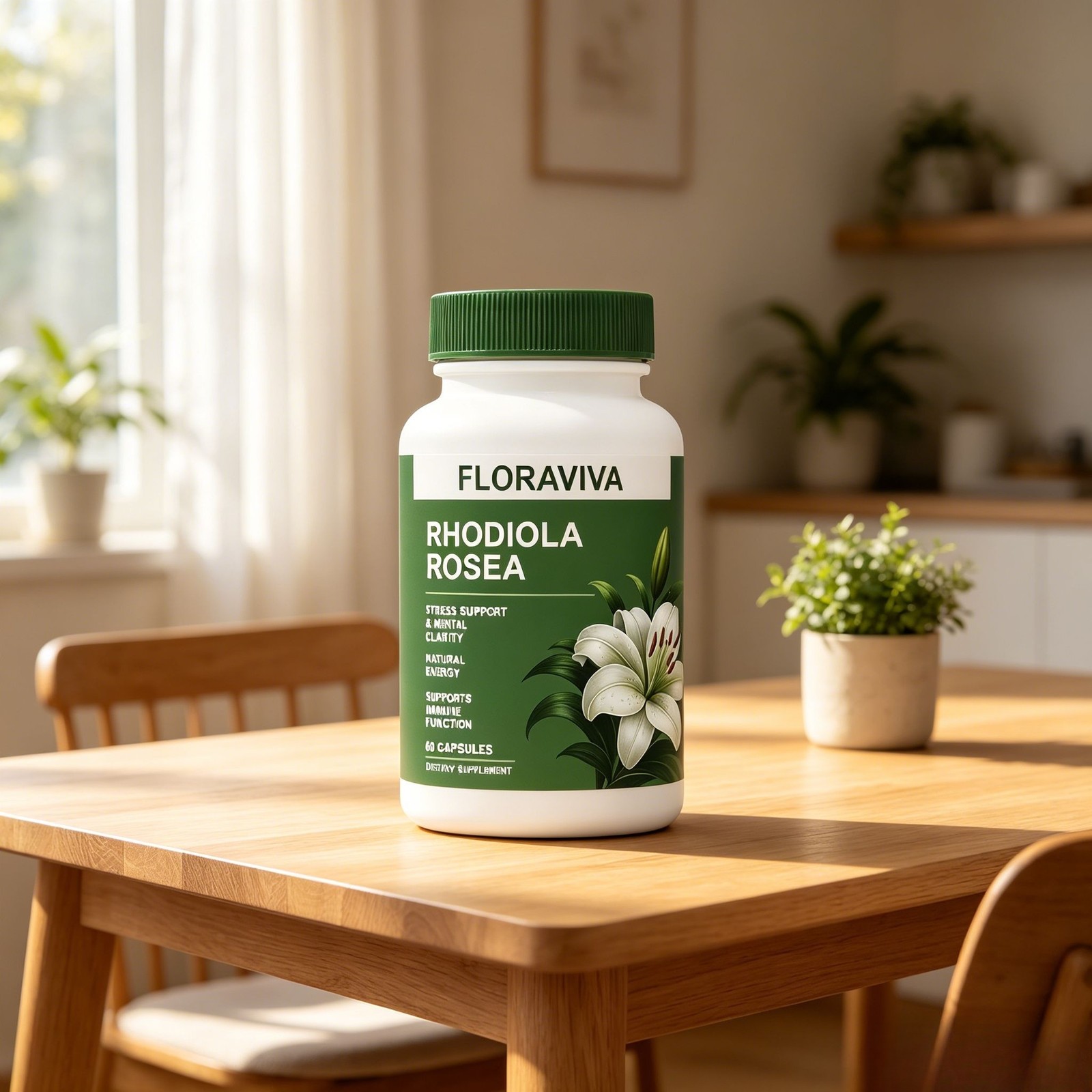 Salvora Rhodiola Rosea Supplement – Root Count 60 Golden (Pack of 1)