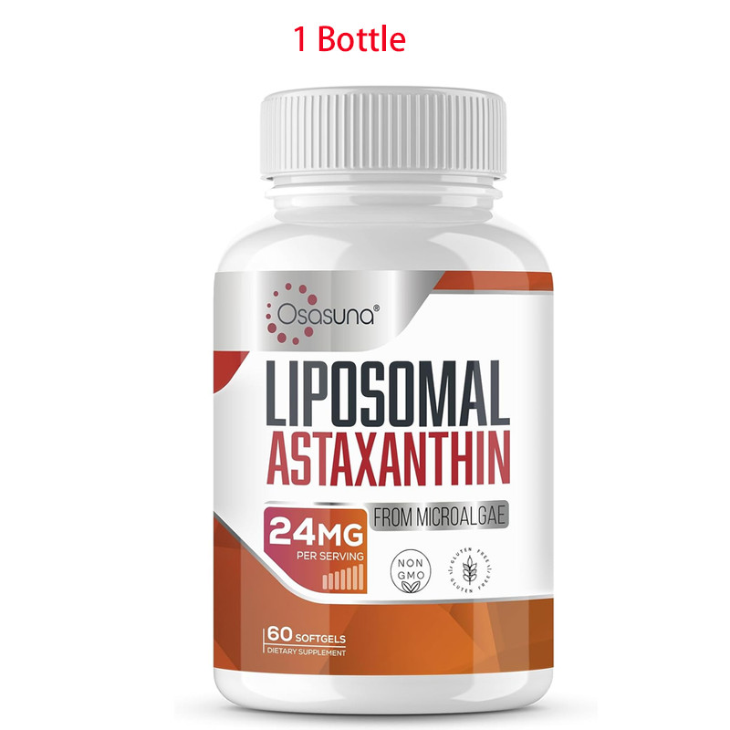 Powerful Liposomal Astaxanthin 24mg – Superior Antioxidant to Vitamin C, Non-GMO
