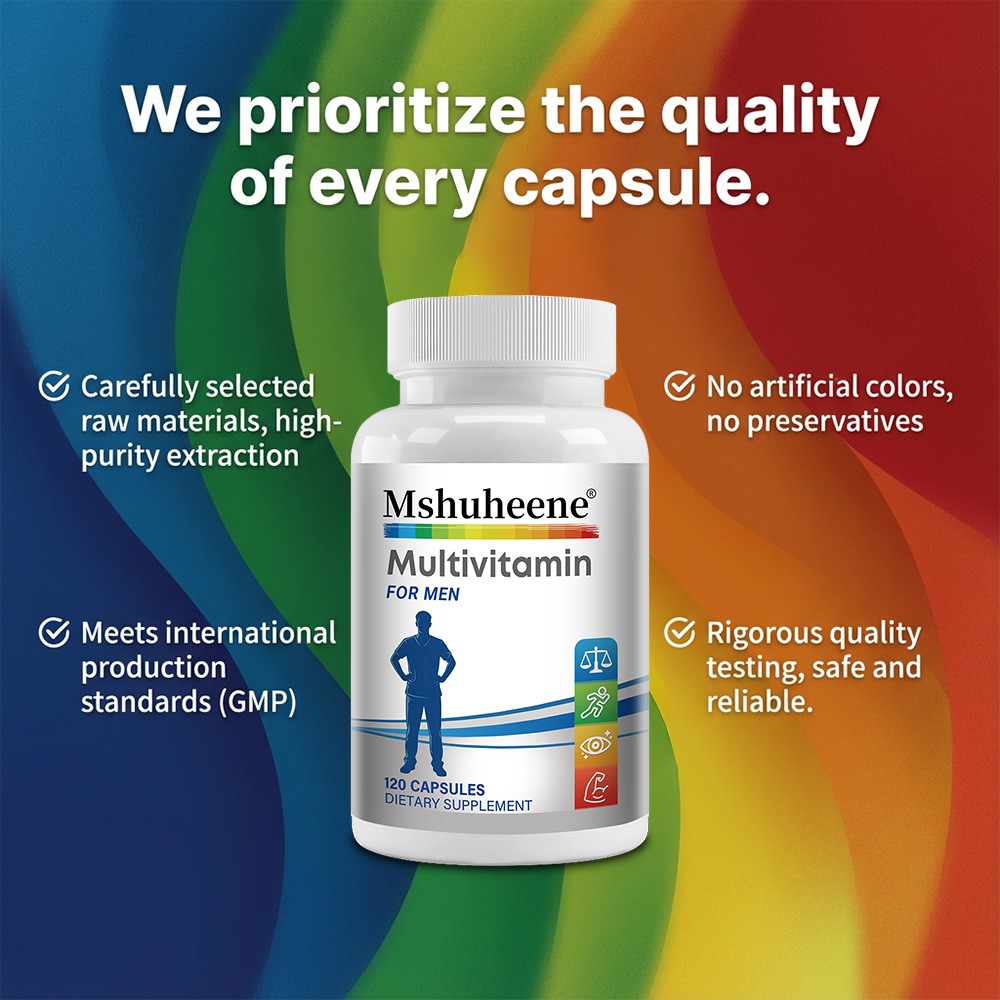 Multivitamin Supplement For Men,Daily Energy,Immune,Heart Support 30/60/120 Caps