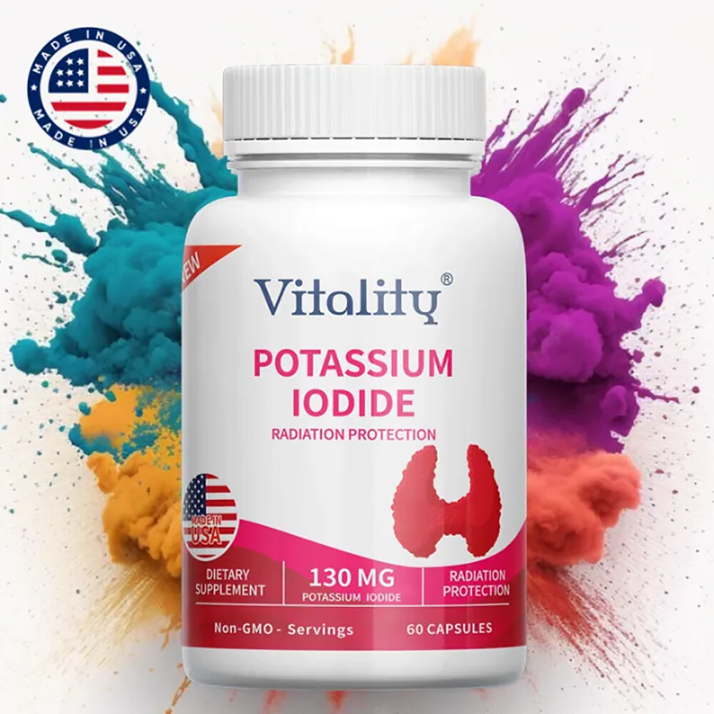 Vitality Potassium 130mg, 60 Softgels Exp 06/2026