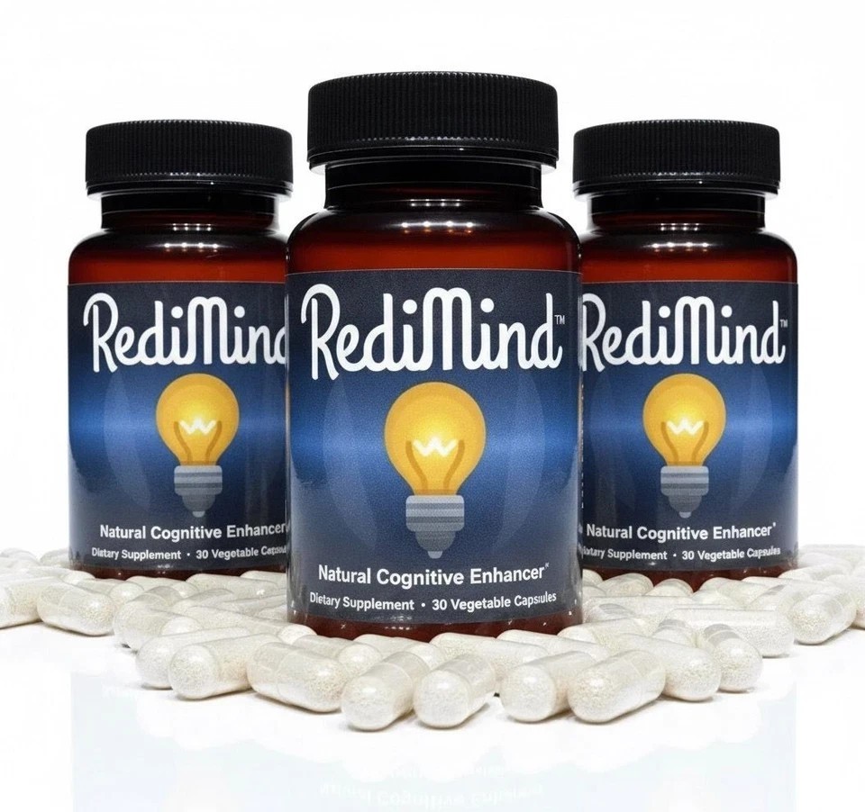 (1-5 Pack) RediMind Natural Cognitive Enhancer 90 Caps-Focus-Memory-Brain Health