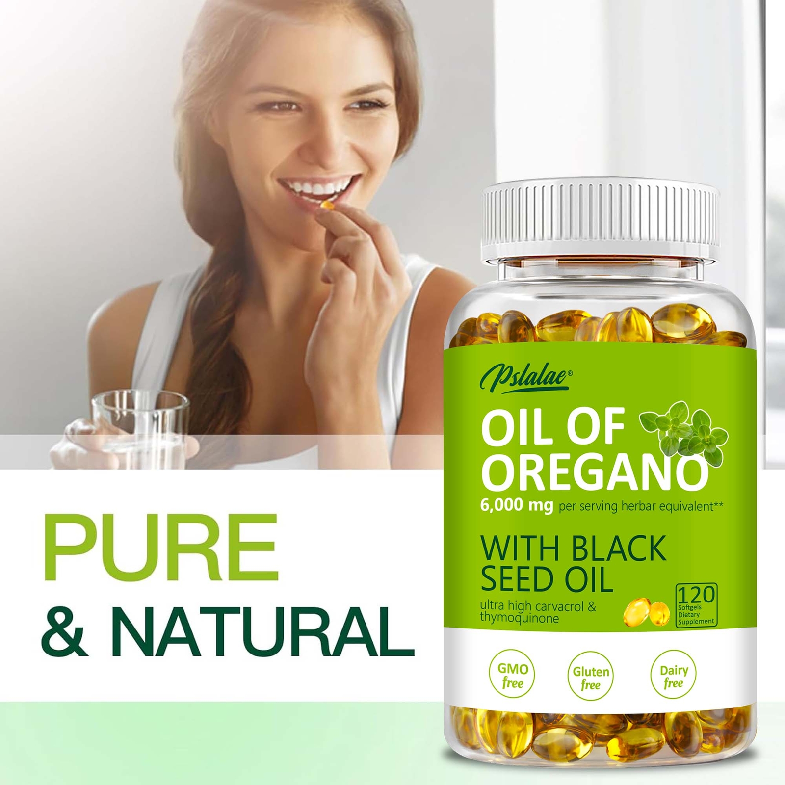 Oil of Oregano – with Black Seed Oil – Natural Immune Support,Digestive Support