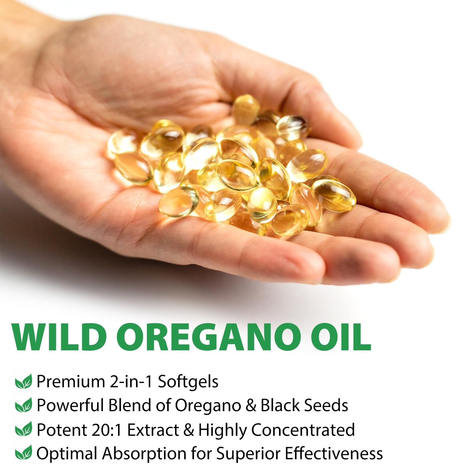 Nifeishi Oil Of Oregano Softgels 120 Count Oregano Oil Capsules Organic 2 In 1