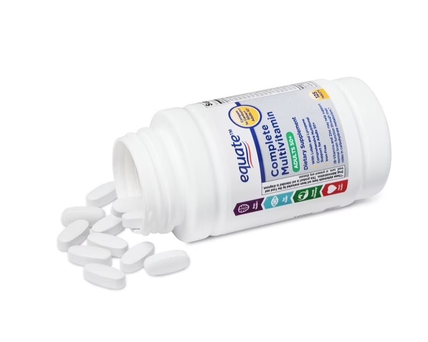 4 PACK Complete Multivitamin/Multimineral Supplement Tablets, Adults 50+, 125 Ct
