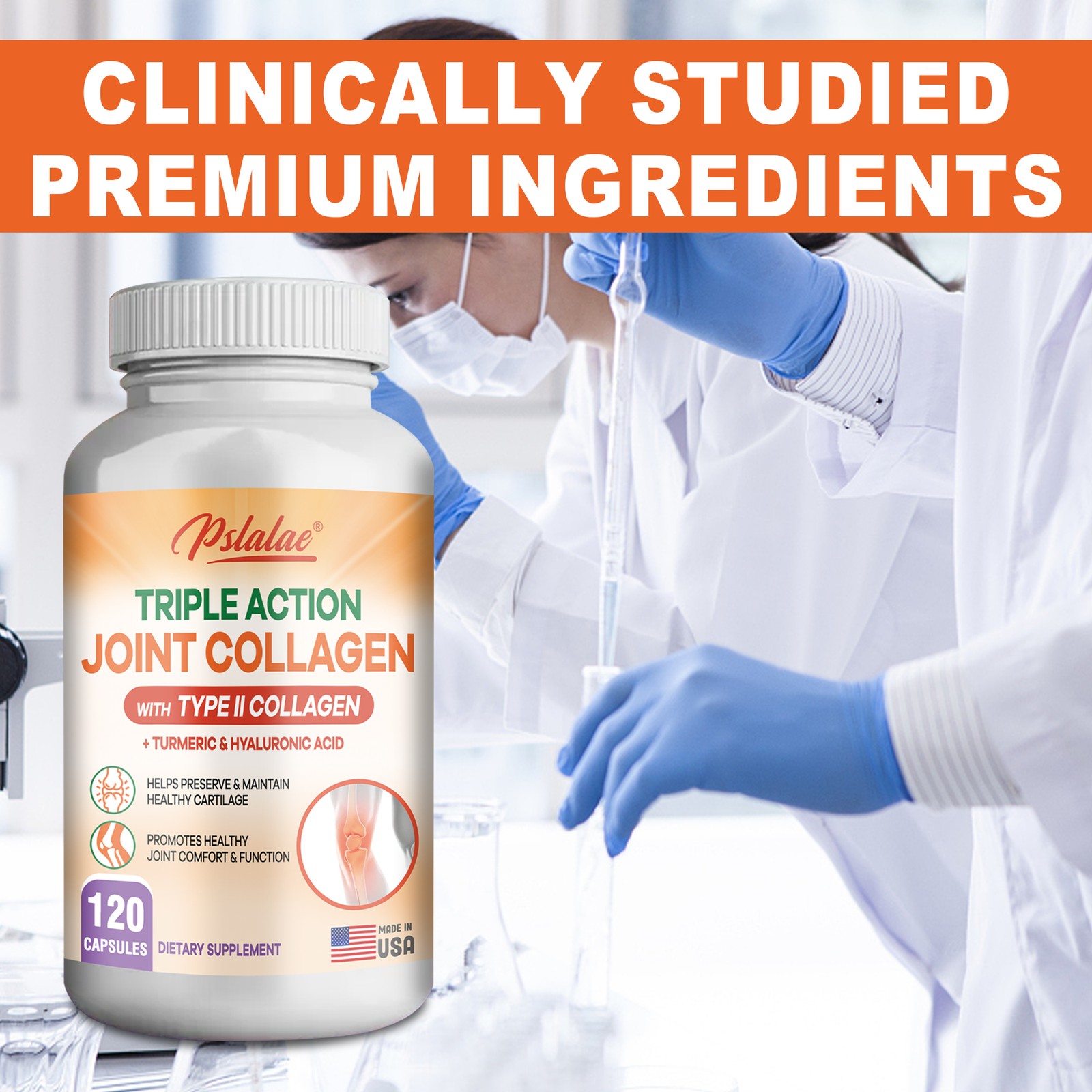 Triple Action Joint Collagen – Chondroitin Sulfate,Turmeric, Hyaluronic Acid