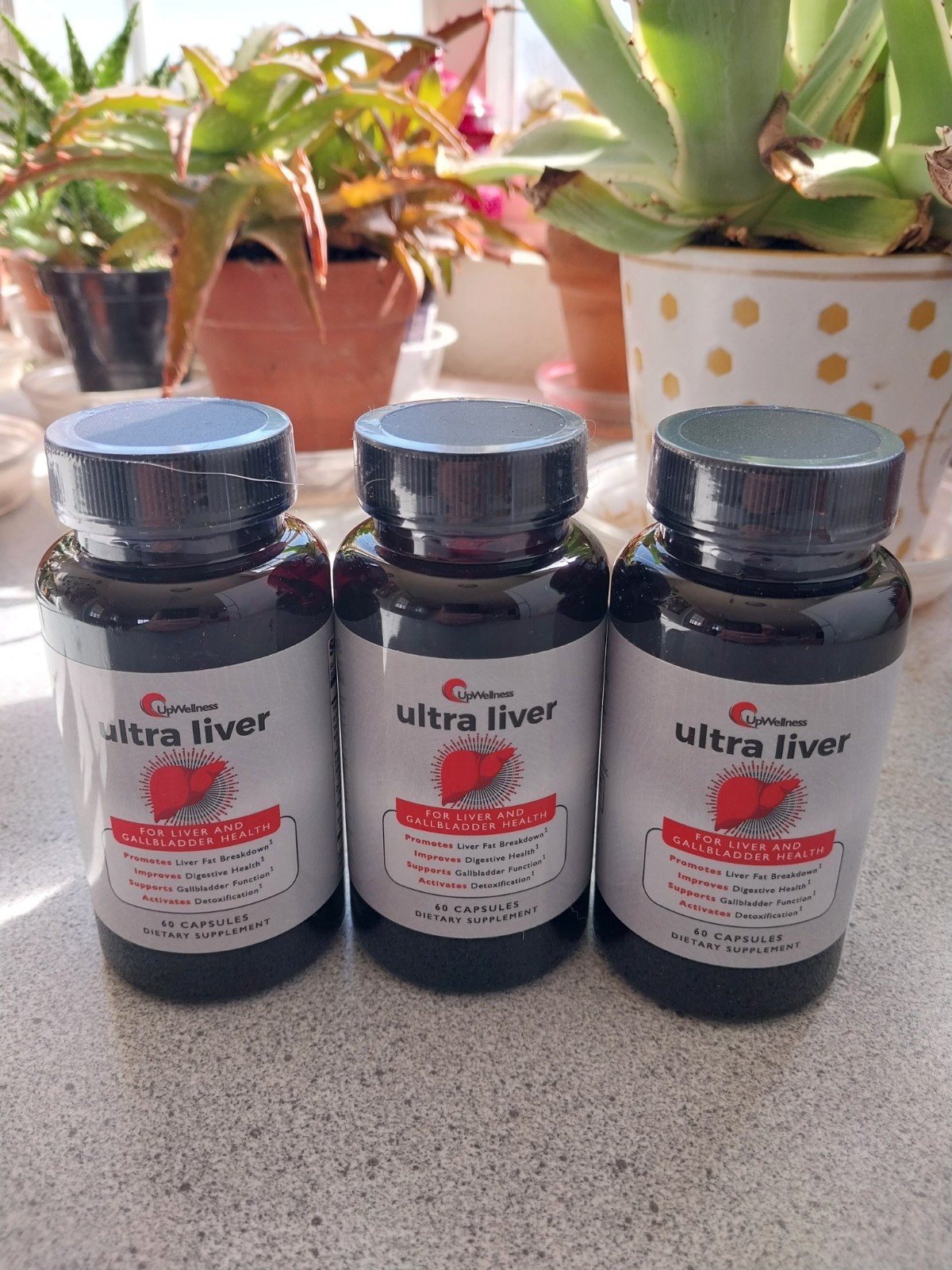 3 UpWellness Bottles Ultra Liver Supplement, Liver Health & Gallbladder Support