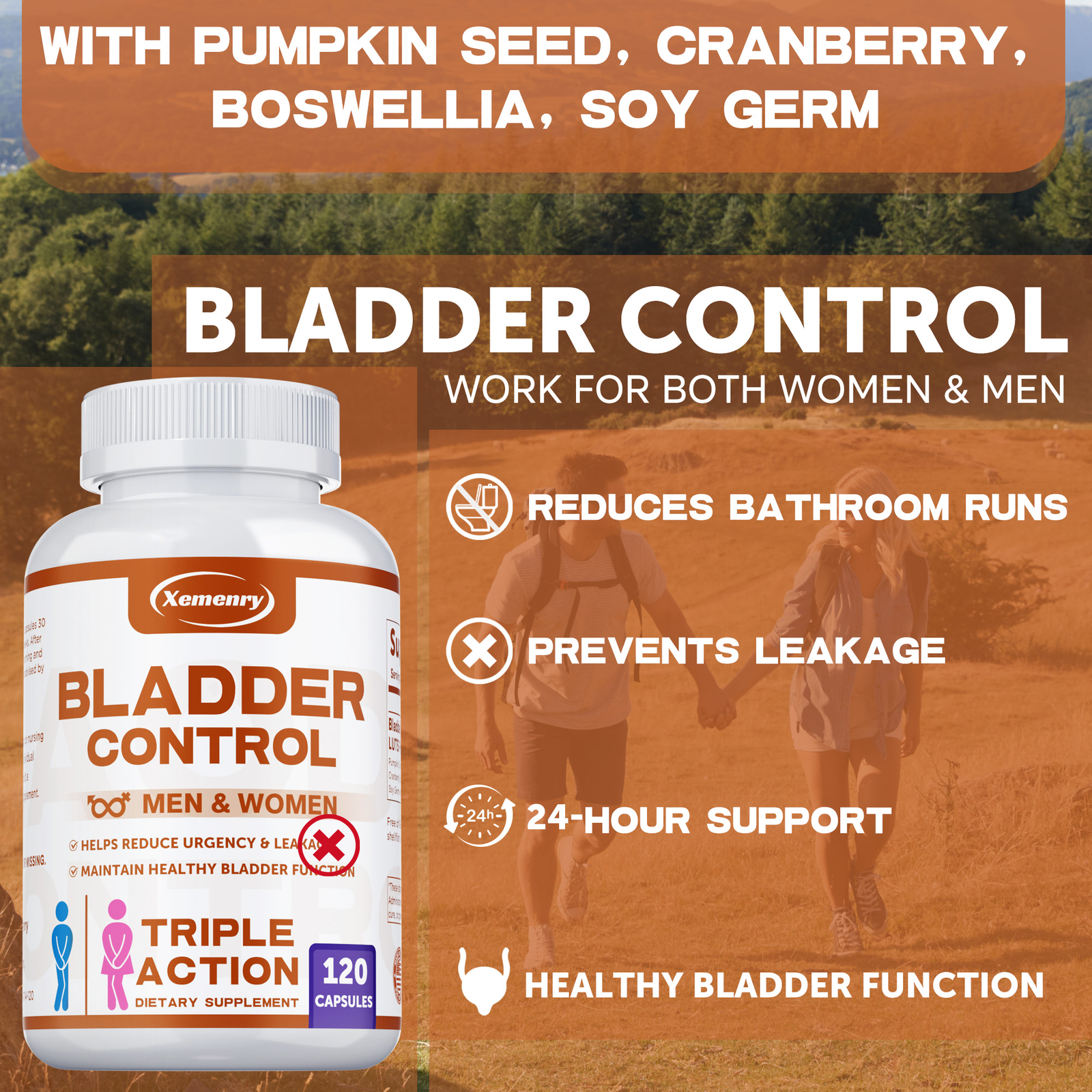 Bladder Control – Urinary Tract Health, Relieve Frequent Urination and Urgency