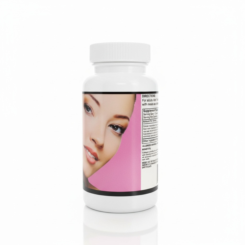 Collagen 500 mg Capsules Skin Hair Nails Support 60 Capsules Anti Aging Unisex