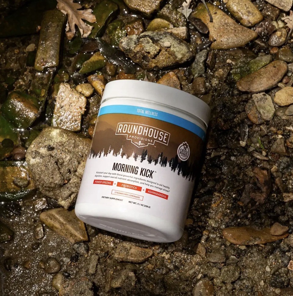 ROUNDHOUSE PROVISIONS MORNING KICK-DIGESTIVE SUPPORT POWDER-STRAWBERRY LEMONADE
