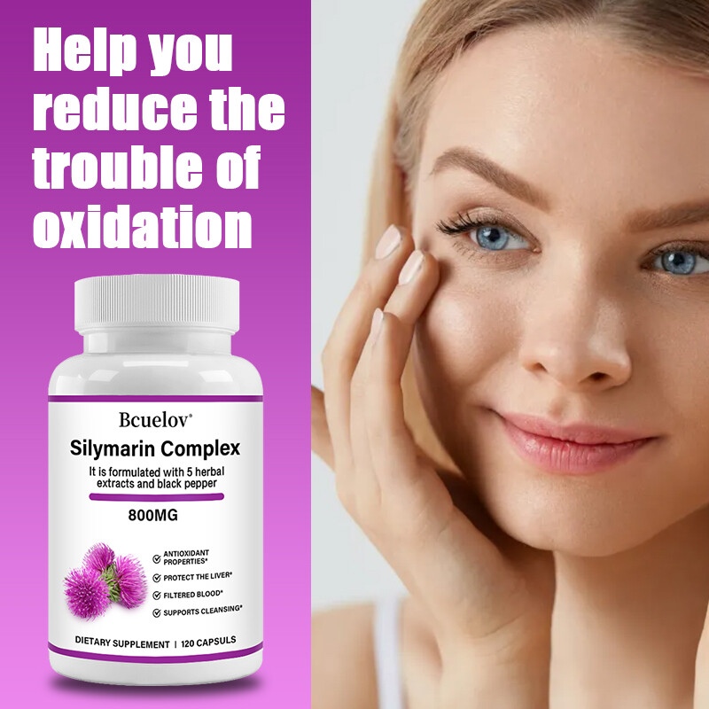 Liver Cleanse Detox Milk Thistle Extracts Silymarin,Artichoke,Dandelion,Turmeric
