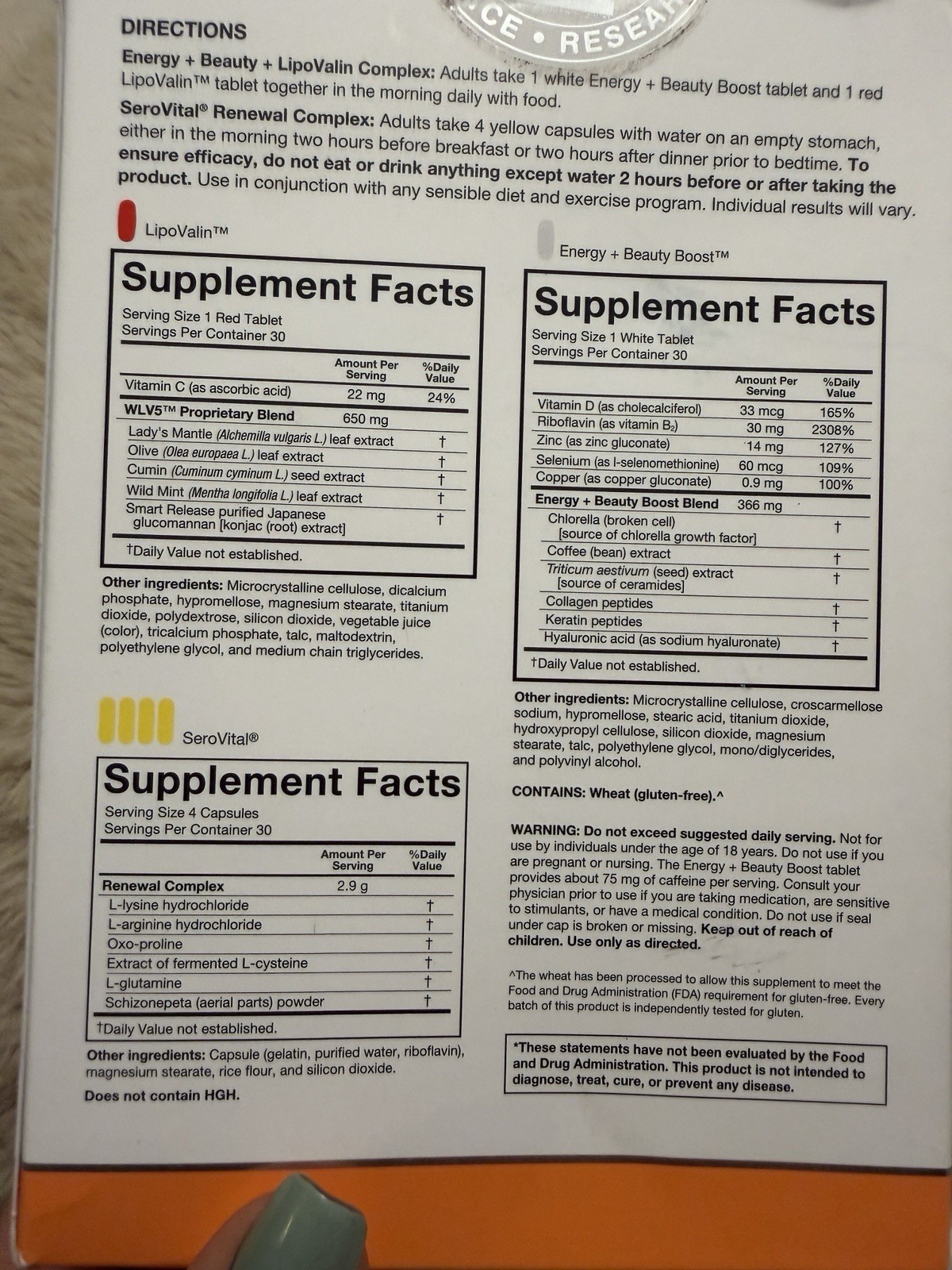 Serovital Advanced – Anti-Aging Supplement for Women – 30 Day Supply