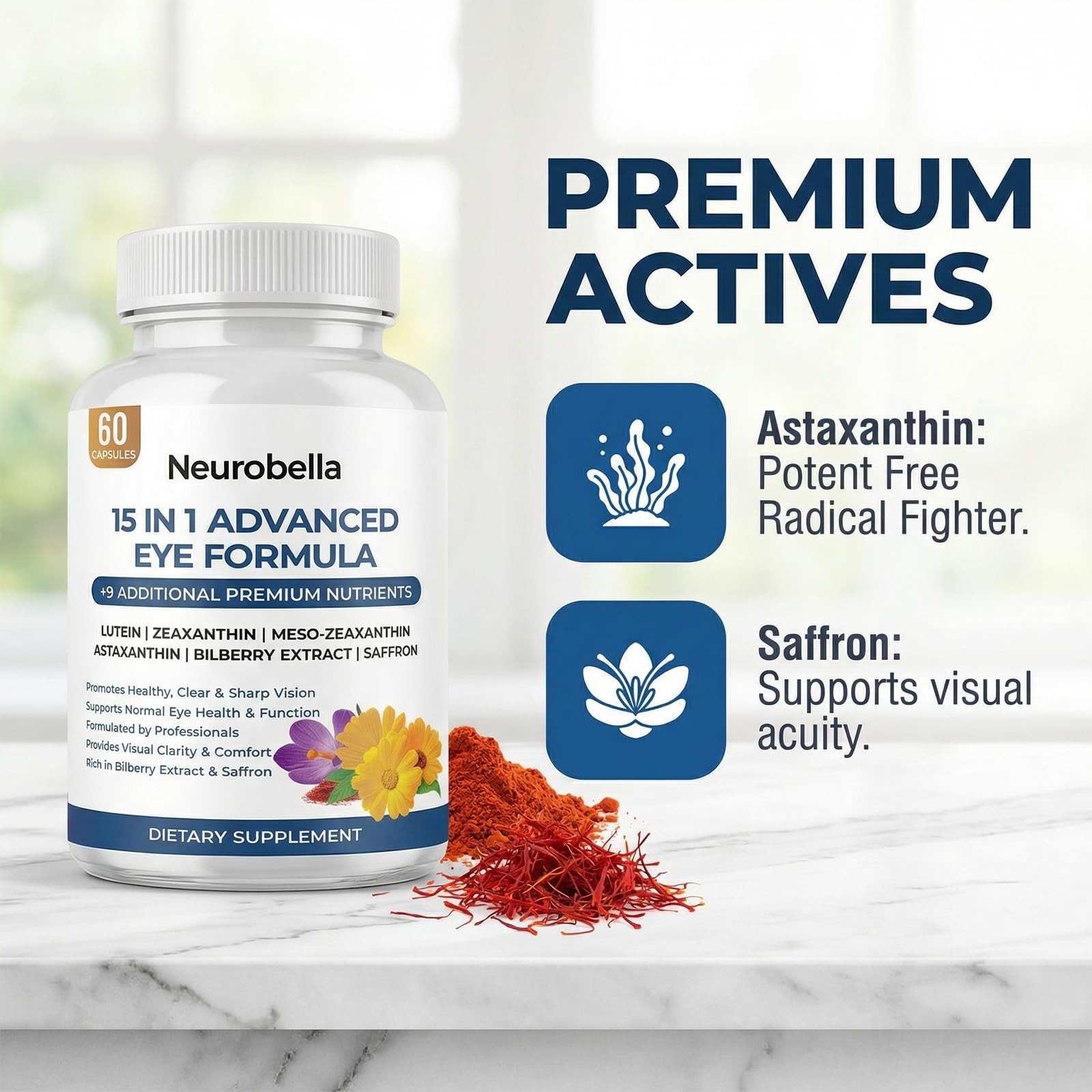 Neurobella 15-In-1 Advanced Eye Formula Eye Support Formula For Daily Comfort