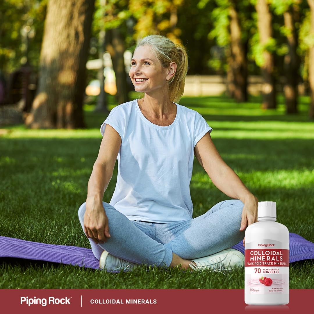 Piping Rock Colloidal Minerals Liquid 32 Fl Oz Fulvic Acid 70 Plant Derived