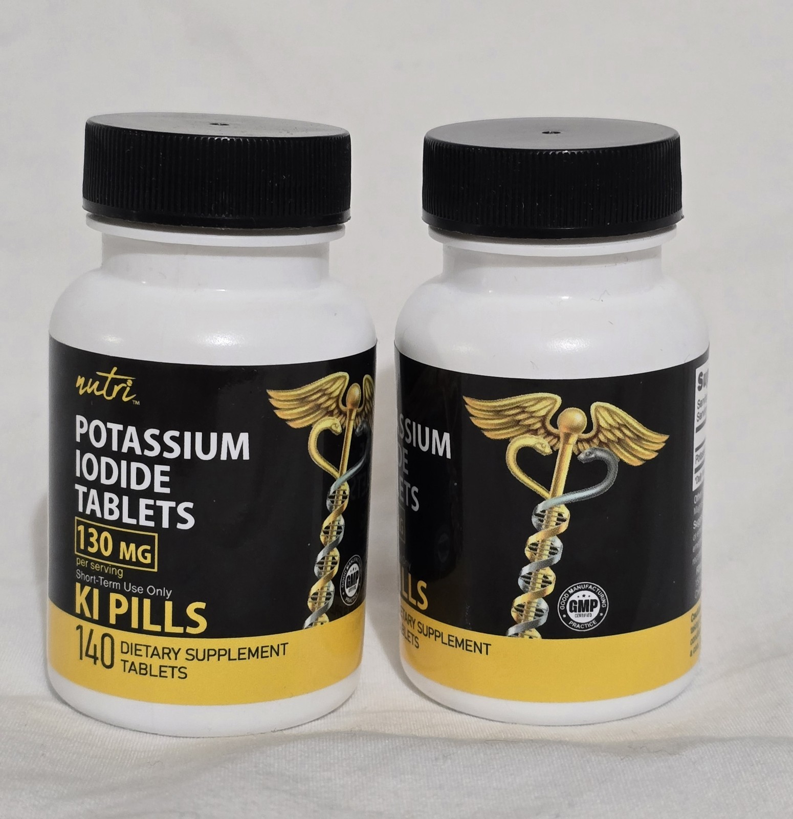 Potassium + Iodide Tablets Radiation 130 mg (2 Pack) – (280 Tablets) EXP 2032