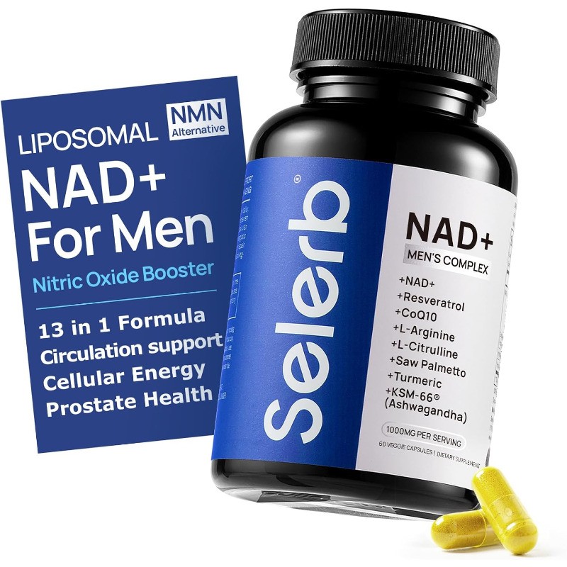 Selerb Men’s Resveratrol Supplement Prostate Supporting with Health CoQ10 60caps