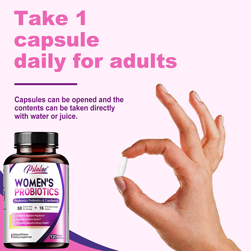 Women’s Probiotics – Prebiotics, Cranberry – Intestinal and Urinary Tract Health