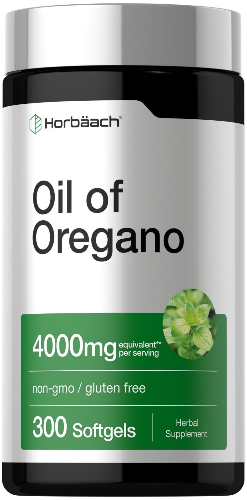 Oregano Oil Softgel Capsules 300 Count | Carvacrol Extract | Non-GMO, Gluten-Fre
