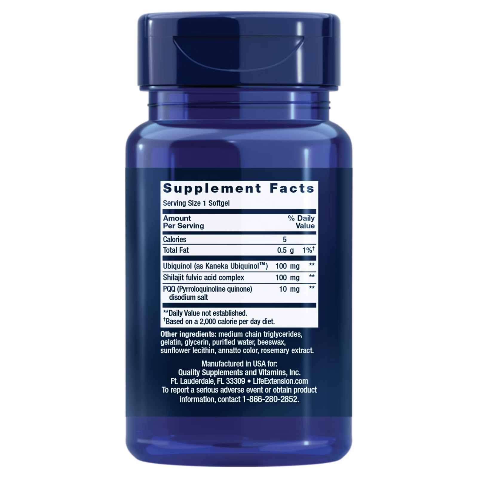 Super Ubiquinol CoQ10 with PQQ 100mg 30 Softgels