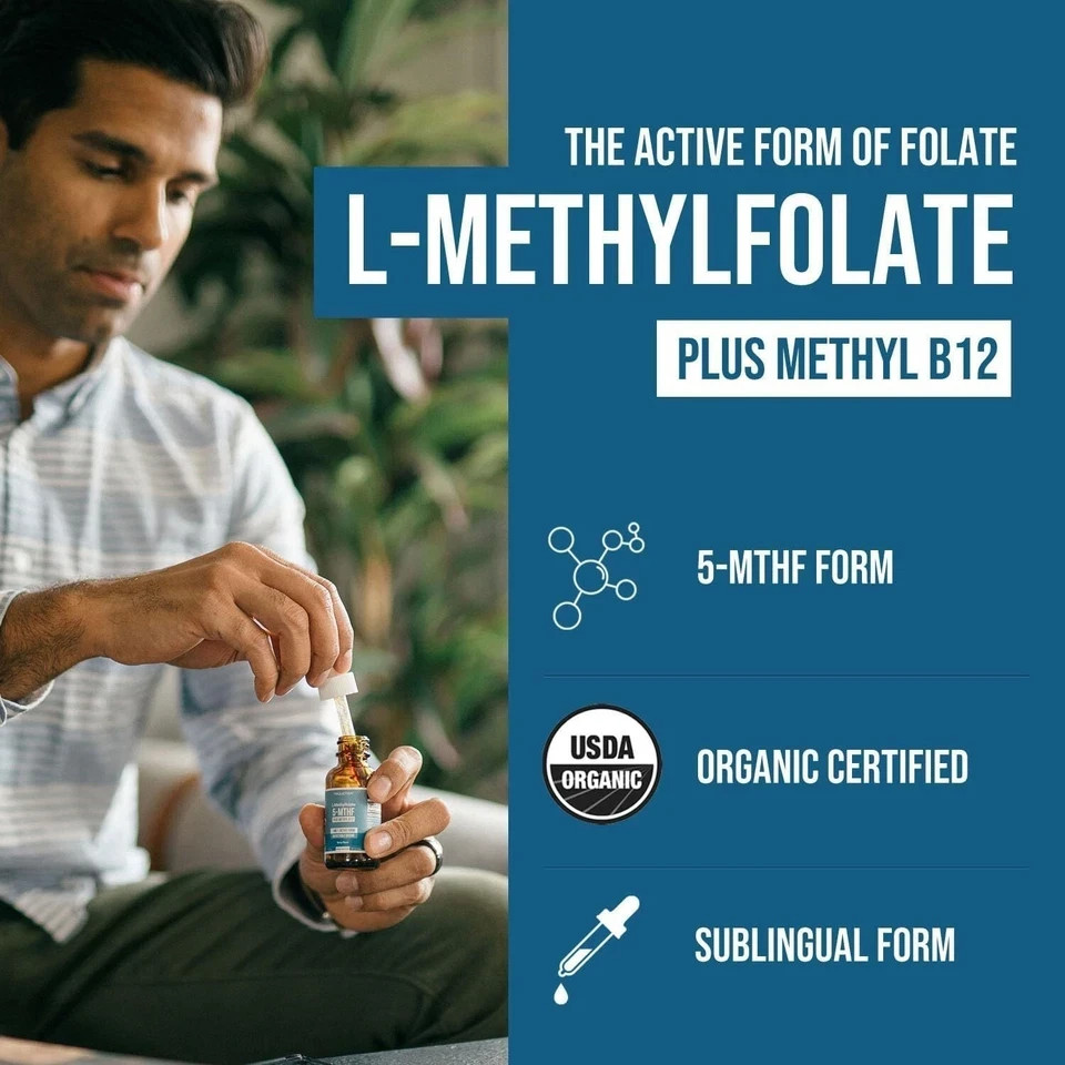 L-Methylfolate 5-MTHF Plus Methyl B12 15 MG Active Formula B9