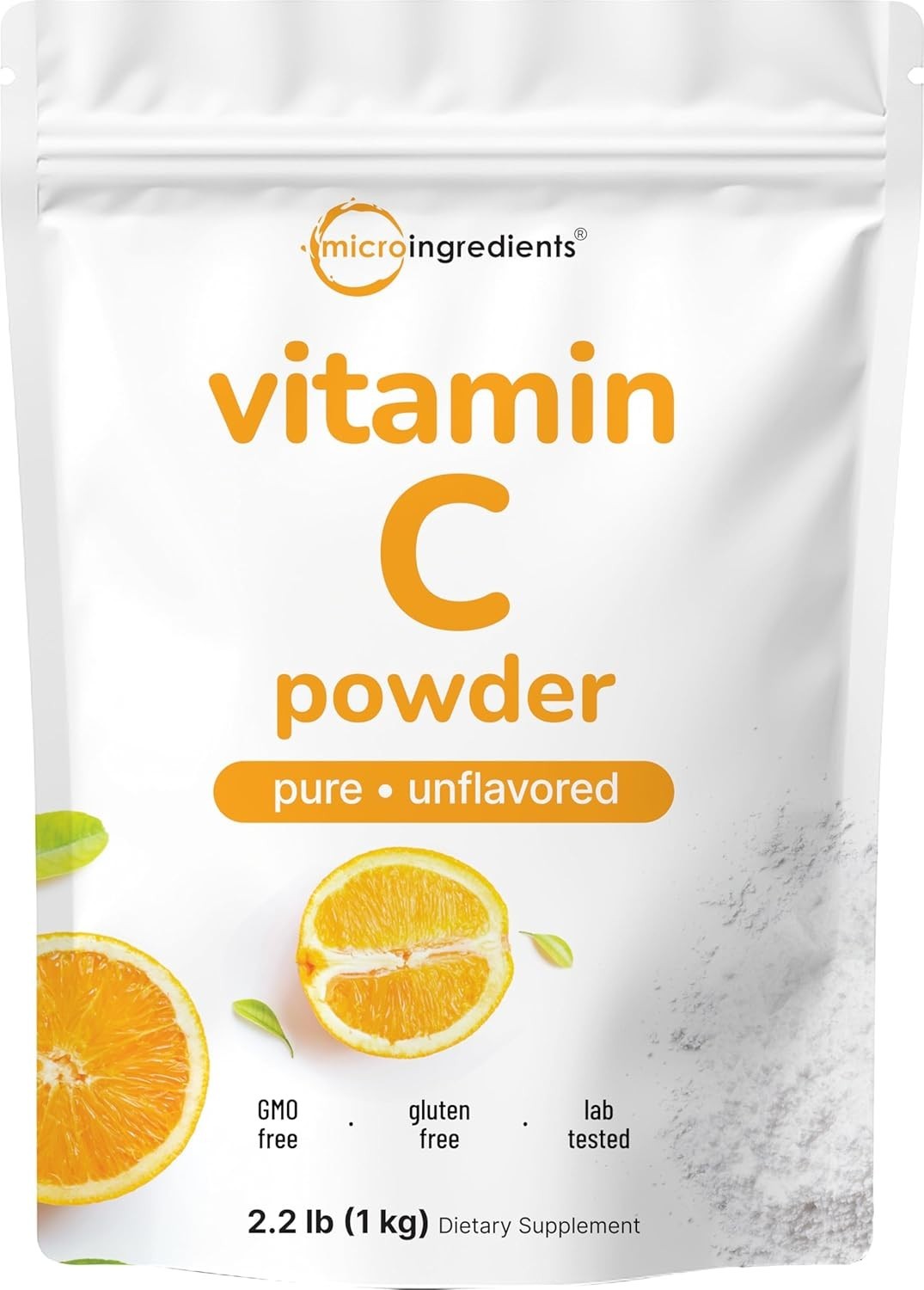 Vitamin C Powder, 2.2lbs (1kg) | Ascorbic Acid Supplement