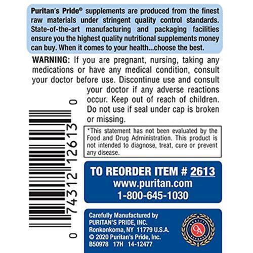 Puritan’s Pride Probiotic Supplement, Acidophilus, 250 Count (Pack of 1)