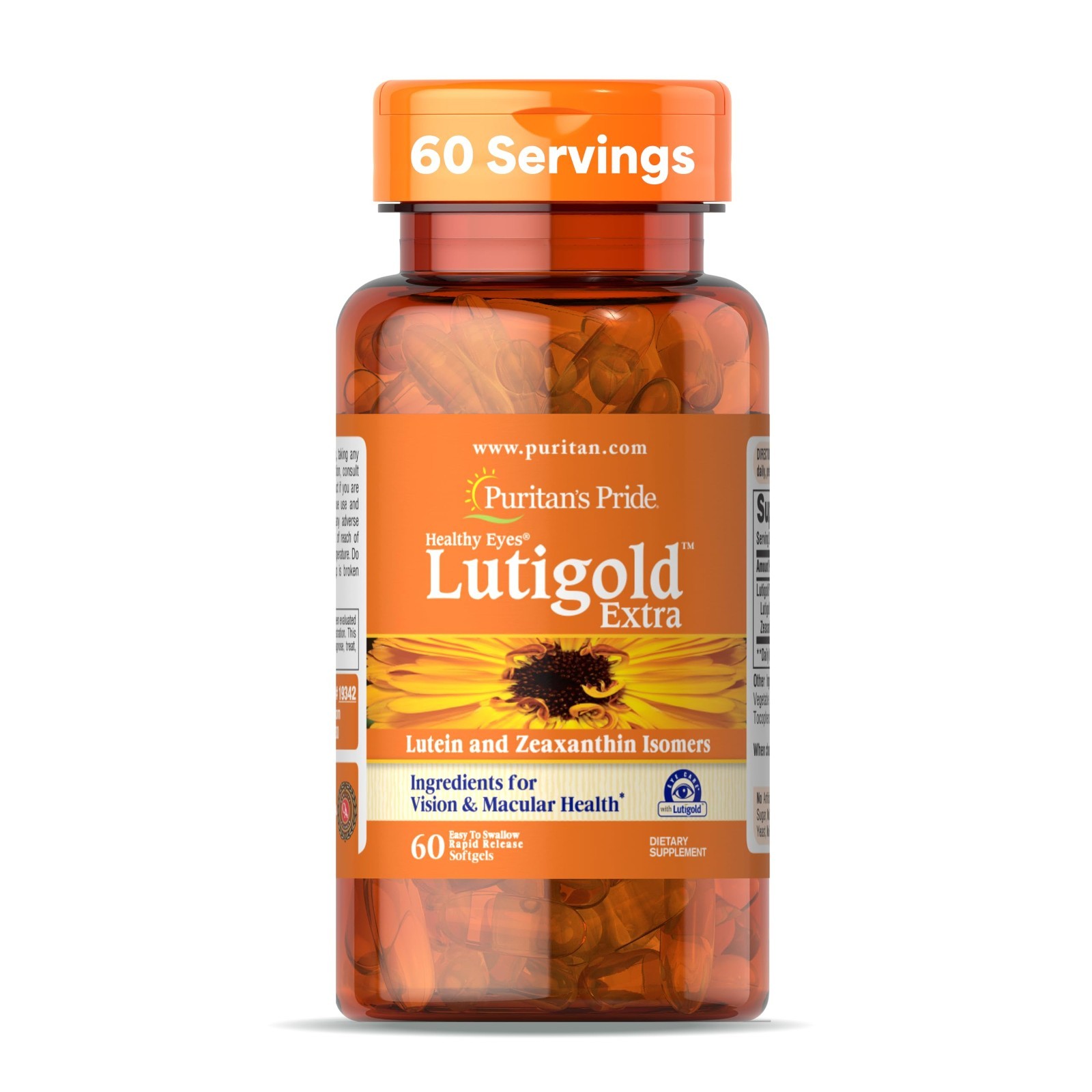 Premium Lutein & Zeaxanthin Softgels for Vision Health Support – 60 Rapid Releas