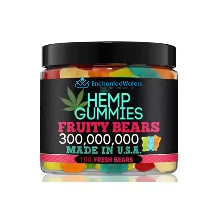 Hemp-Oil Gummies – Vegan – Pain, Sleep, Calm Anxiety Stress -Made in USA – 100ct