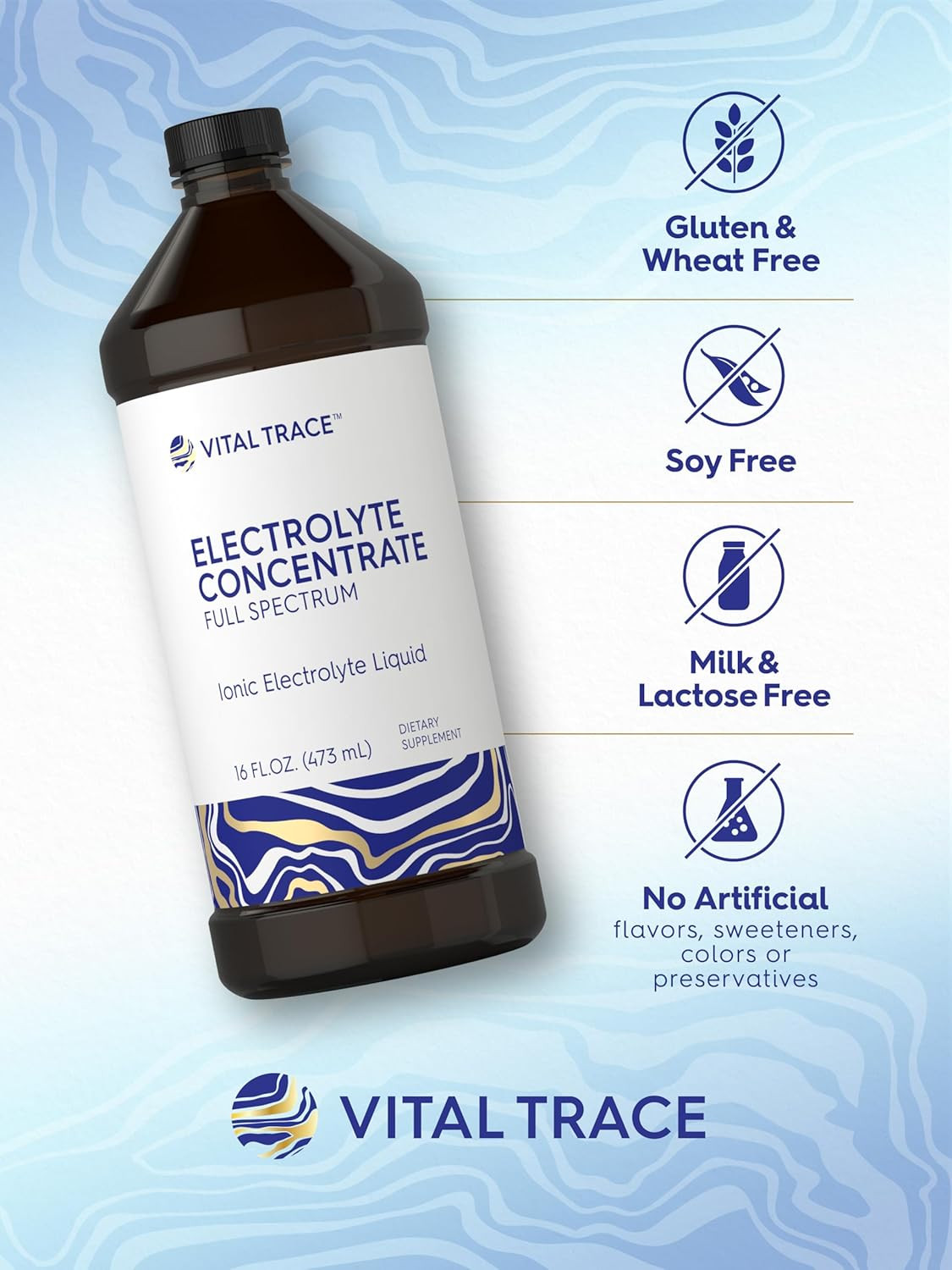 Electrolyte Concentrate 16 Fl Oz Full Spectrum Ionic Electrolyte Liquid Non-Gmo