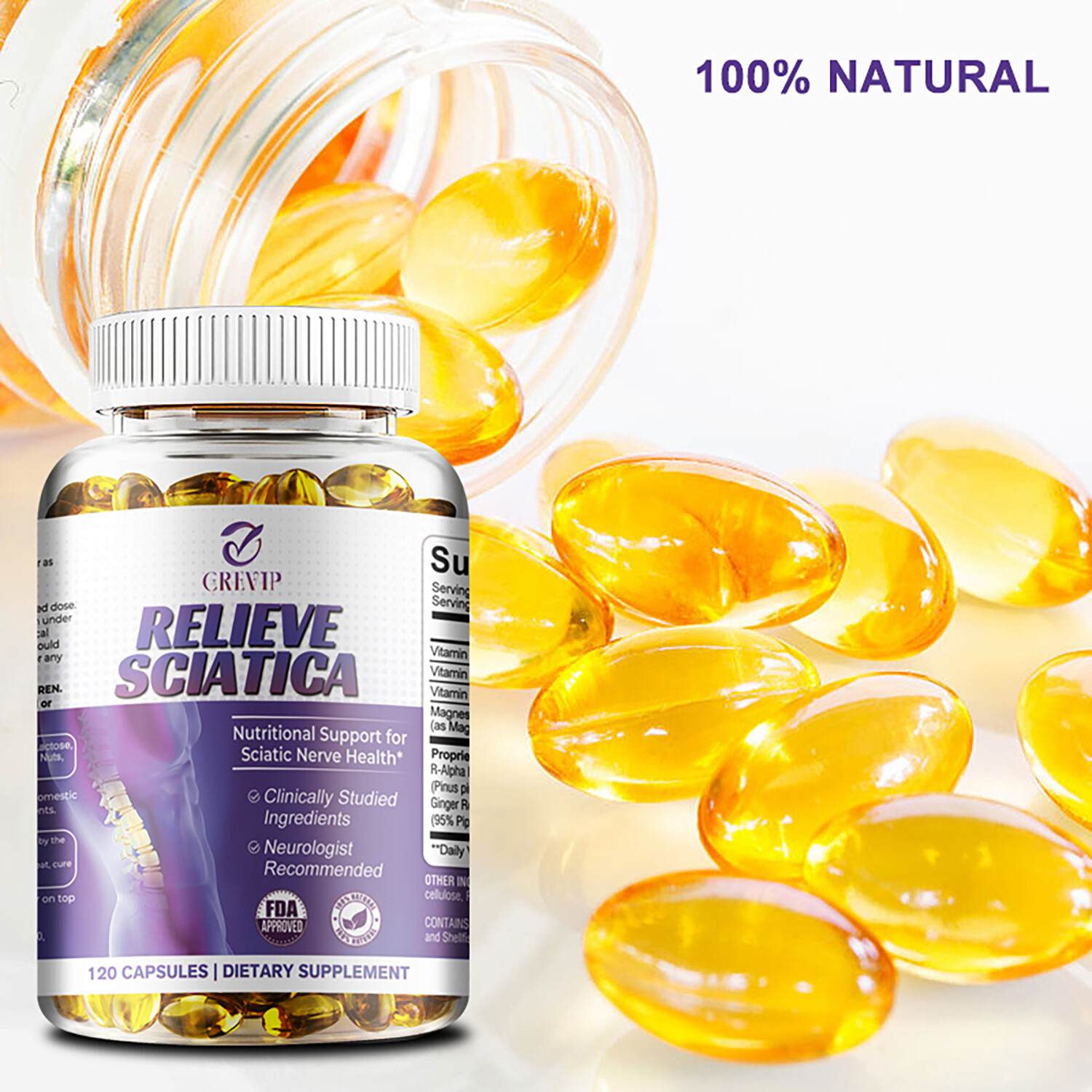 Sciaticare Capsules 792.1mg – Hip Joint Sciatica Pain Relief & Inflammatory