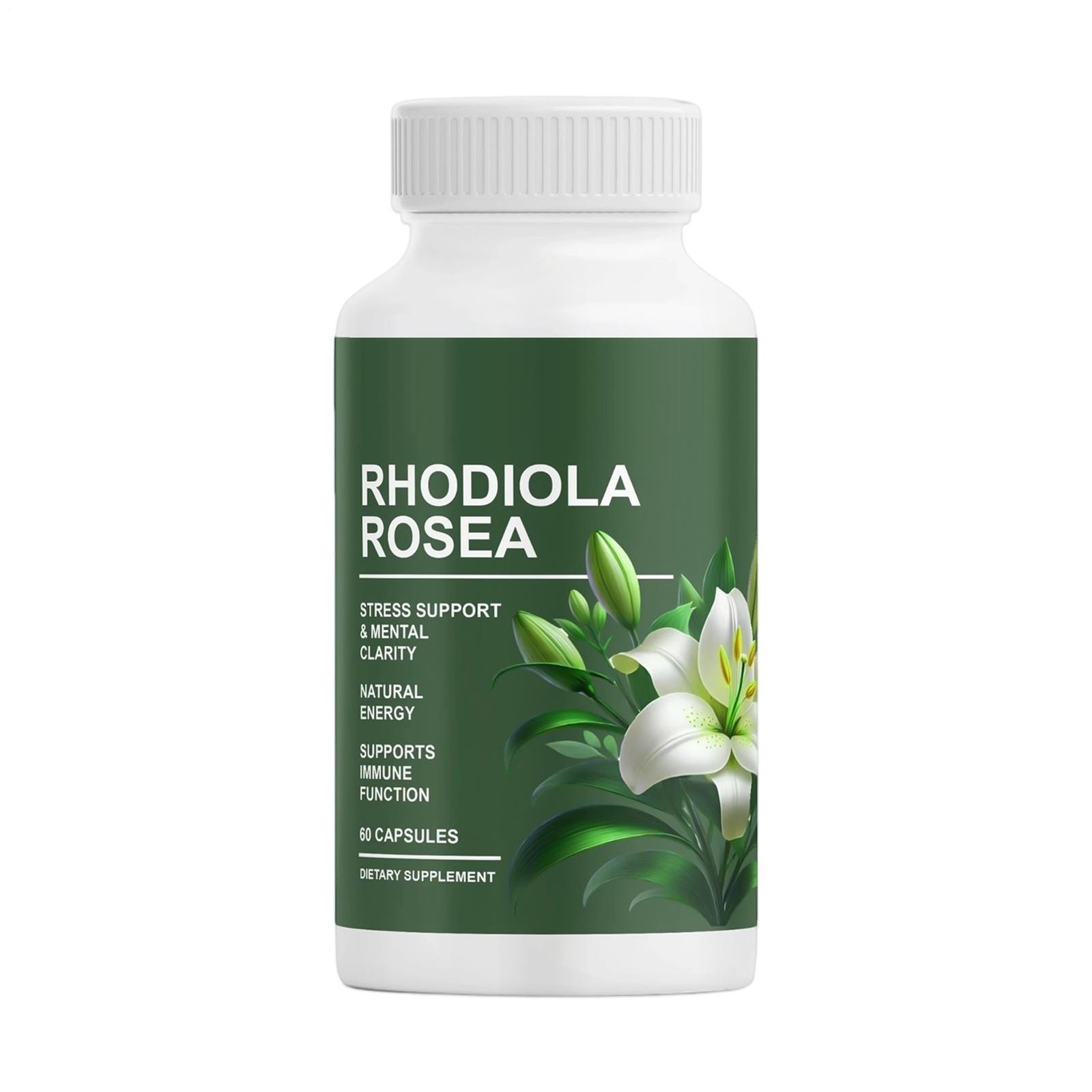 2-Pack Rhodiola Rosea Capsules – Floraviva for Energy, Focus, Mood
