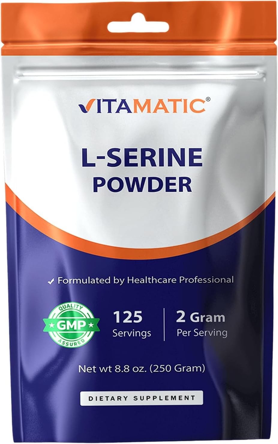 250g L-Serine Powder – 2000mg Servings for Immune Support & Energy Management
