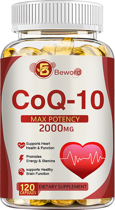 CoQ 10 Coenzyme Q10 Vegan Softgel 2000mg Cardiovascular Heart Health 120Capsules