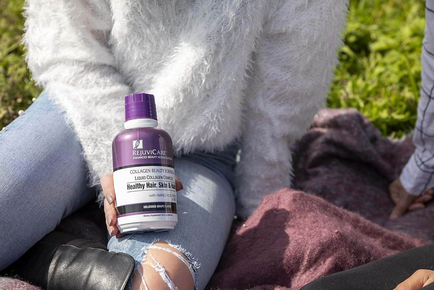 Rejuvicare Liquid Collagen Beauty Formula with Amino Acids, Protein and Biotin,