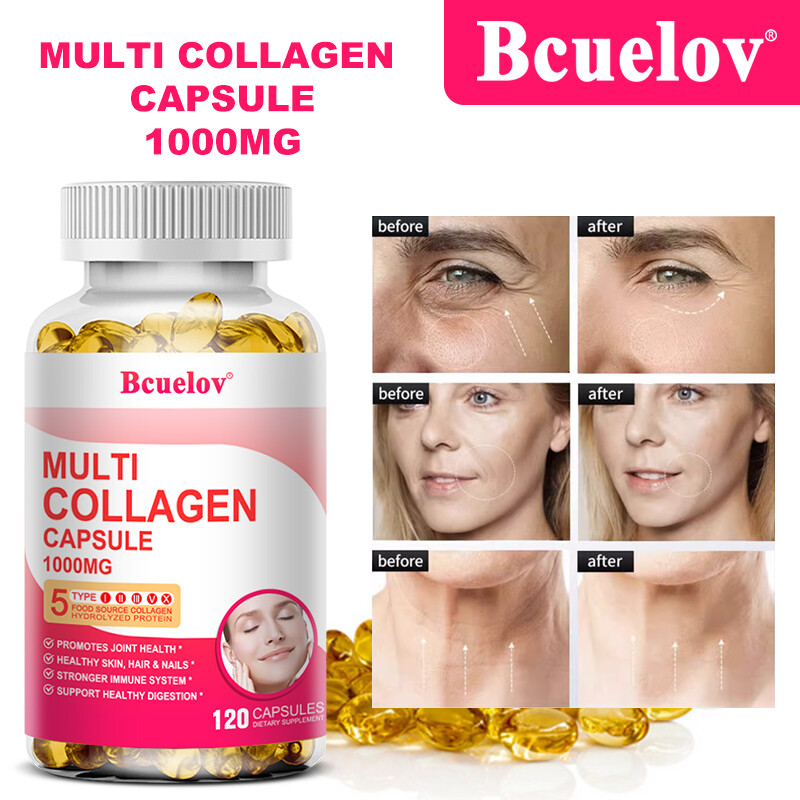 Multi Collagen Capsules 1000mg – 30/60/120Capsules – Hair, Skin, Nails, Bones