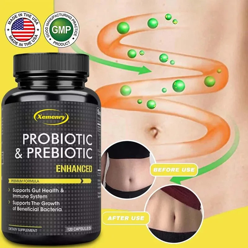 Probiotics and Prebiotics 240pcs,Regular Bowel Movements, Metabolism, Vitality