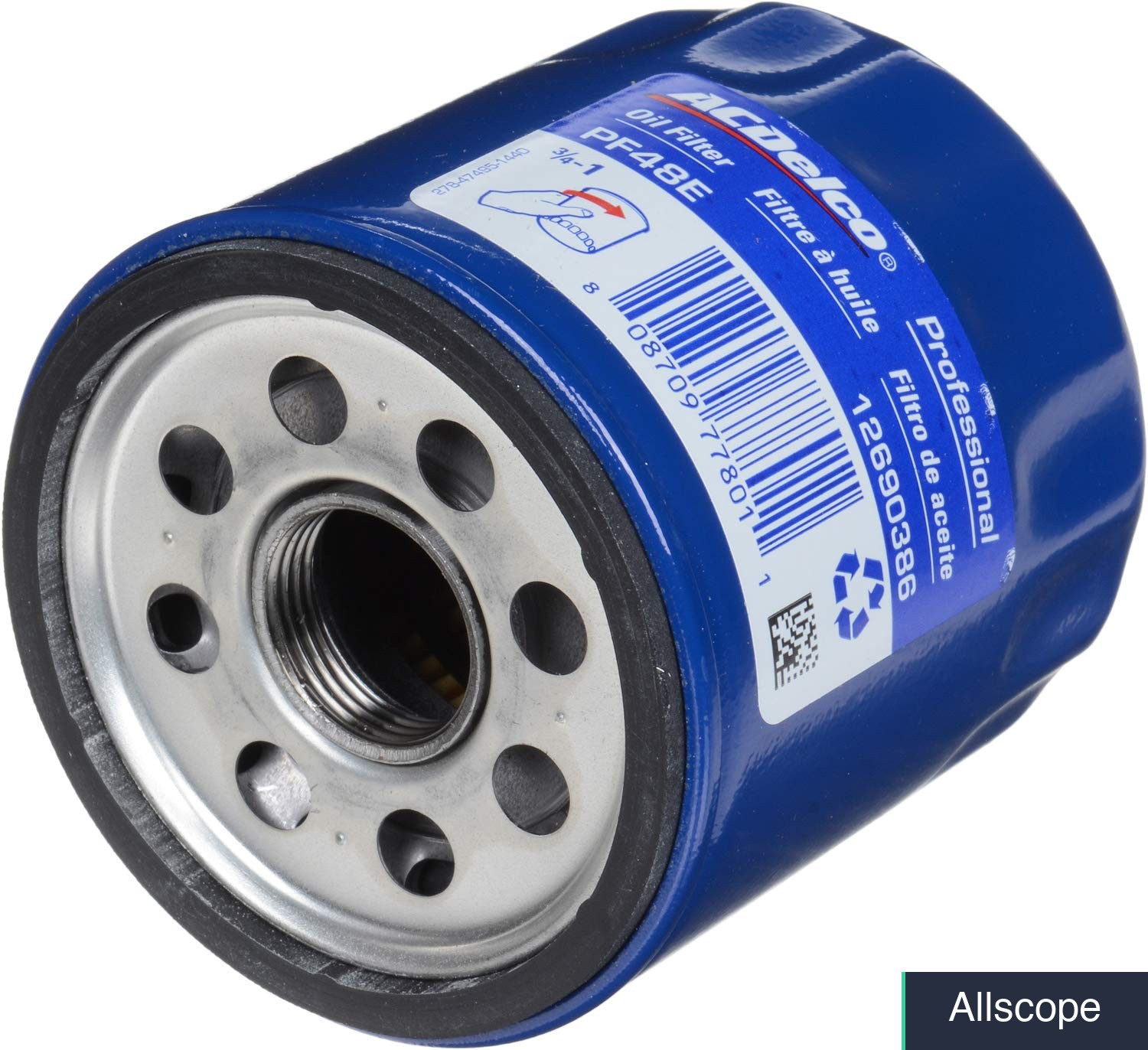Engine Oil Filter ACDelco Gold PF1250 Cellulose Media for GM Vehicles