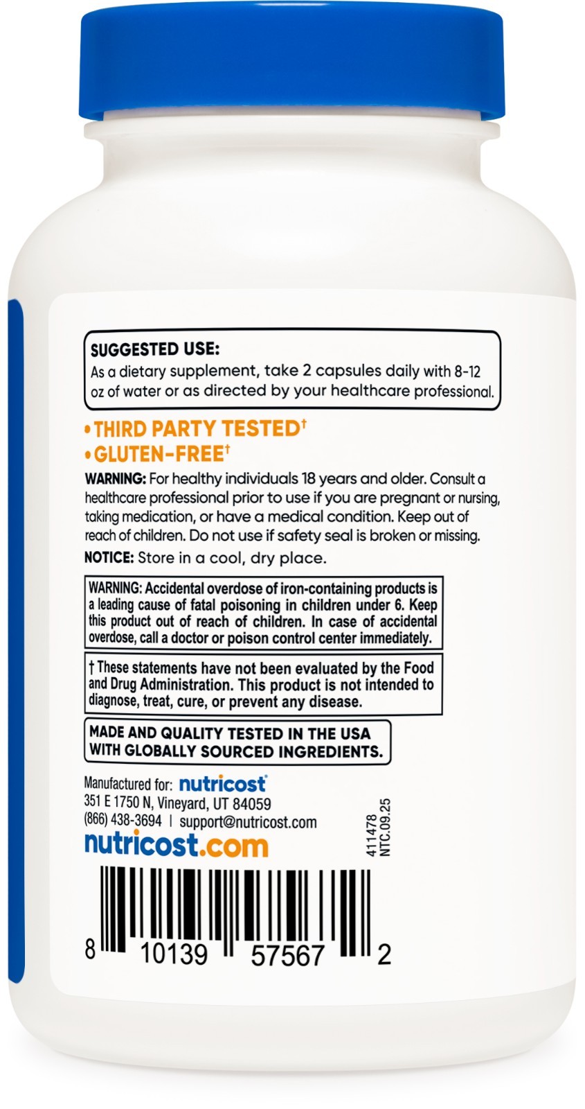 Nutricost Methylated Multivitamin 120 capsules, 60 servings