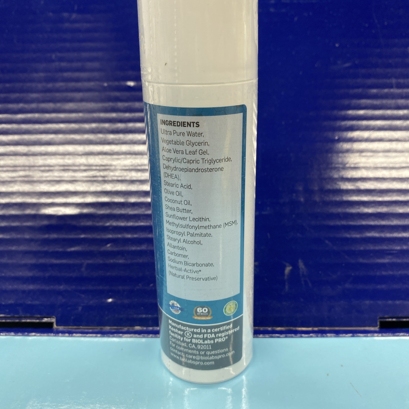 Bio Labs Pro Natural DHEA 20 Cream Bio-identical Supplement 3 Oz