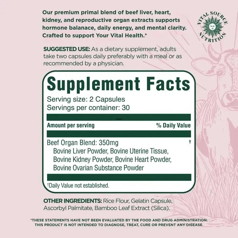 BiFi 60 Capsules Support Hormone Health Energy Stamina Clarity Women Supplement
