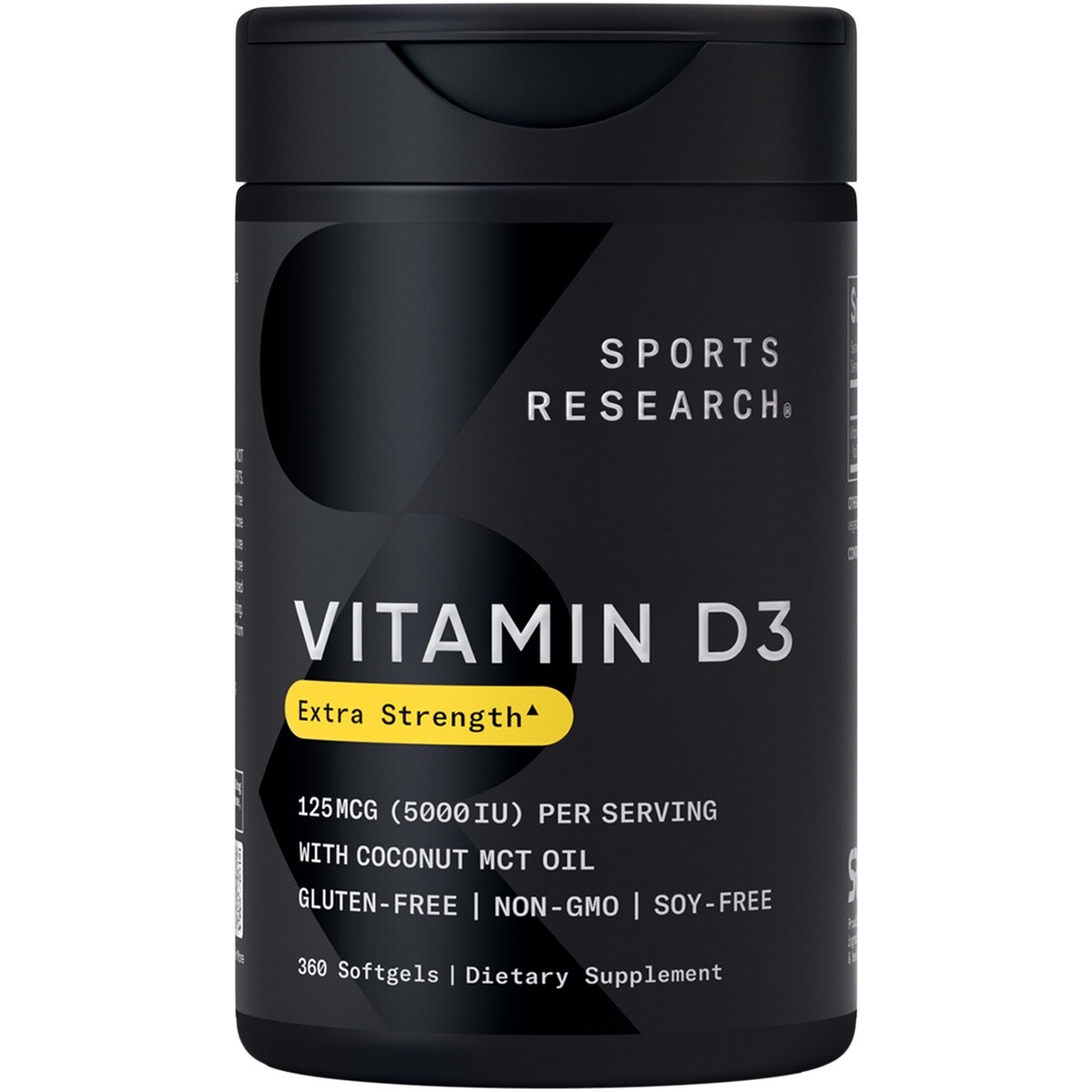 Vitamin D3 5000iu (360 softgels) FG160A