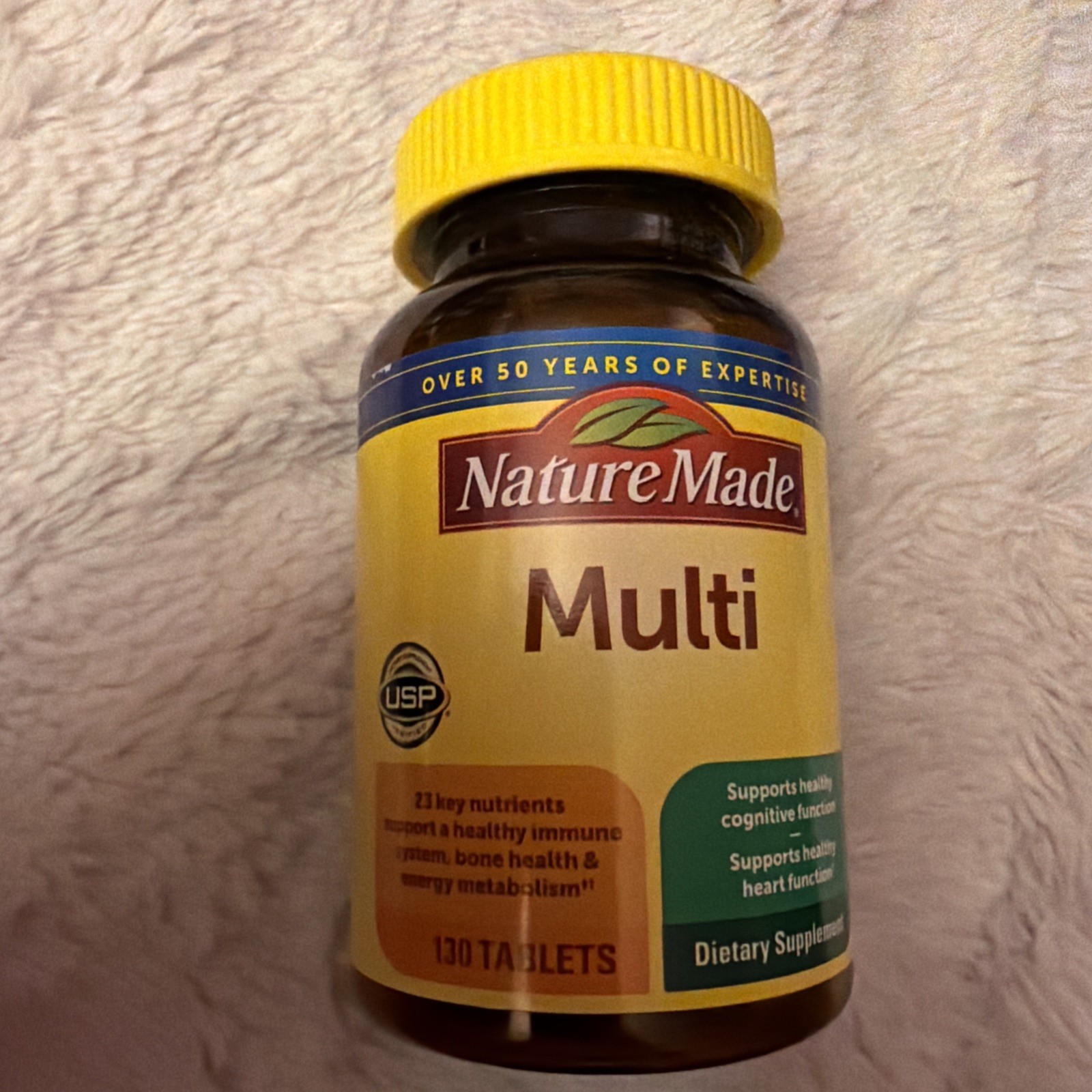 Nature Made Multi with Iron 130 Tablets Exp 04/2027