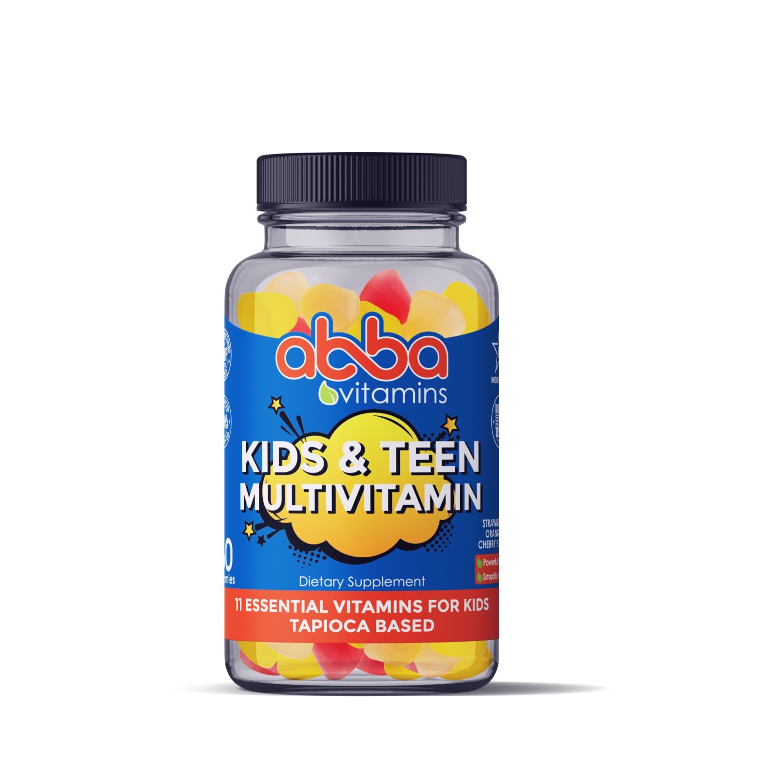 Kids & Teen Multivitamin Gummy Natural Falvors & color Vit: A C D E B6 B5 Zinc