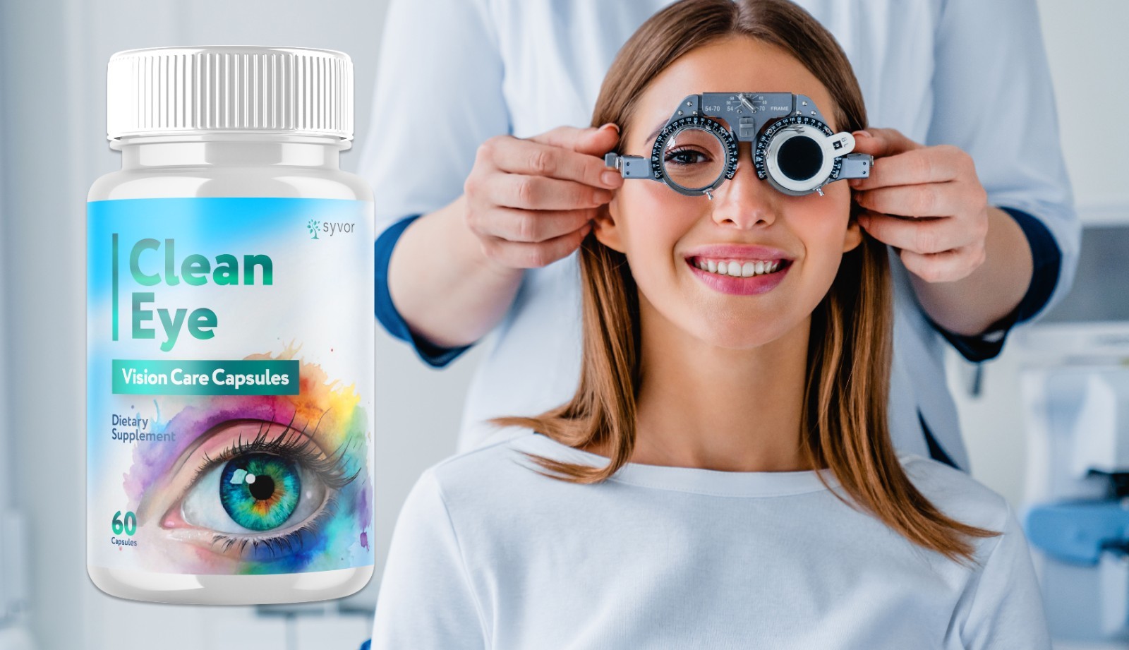 (1 Pack) Clean Eye Advanced Support For Healthy Eye Vision CleanEye 60 Capsules